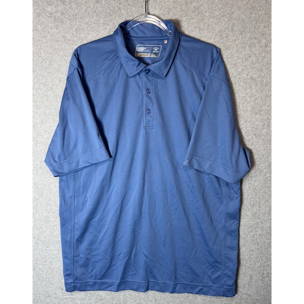 Cutter & Buck Polo Mens Large CB DryTec Shirt Moisture Wicking Breathable‎